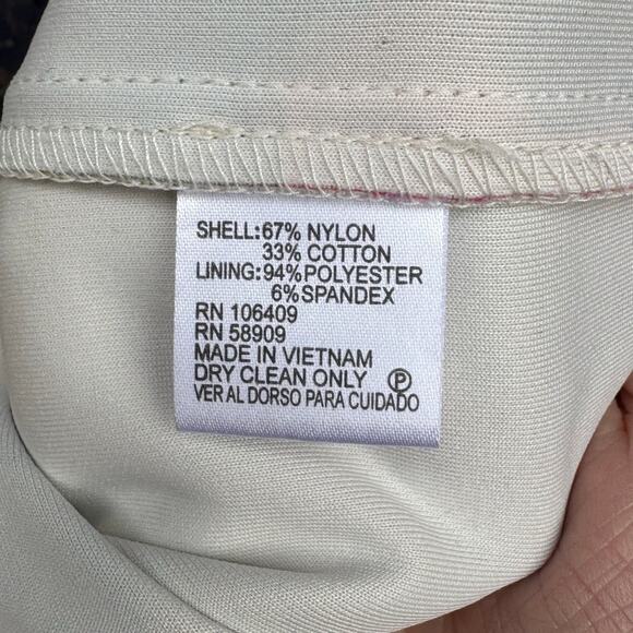 Betsey Johnson size 14 Navy Lace Overlay Floral Sheath Dress - Picture 10 of 13